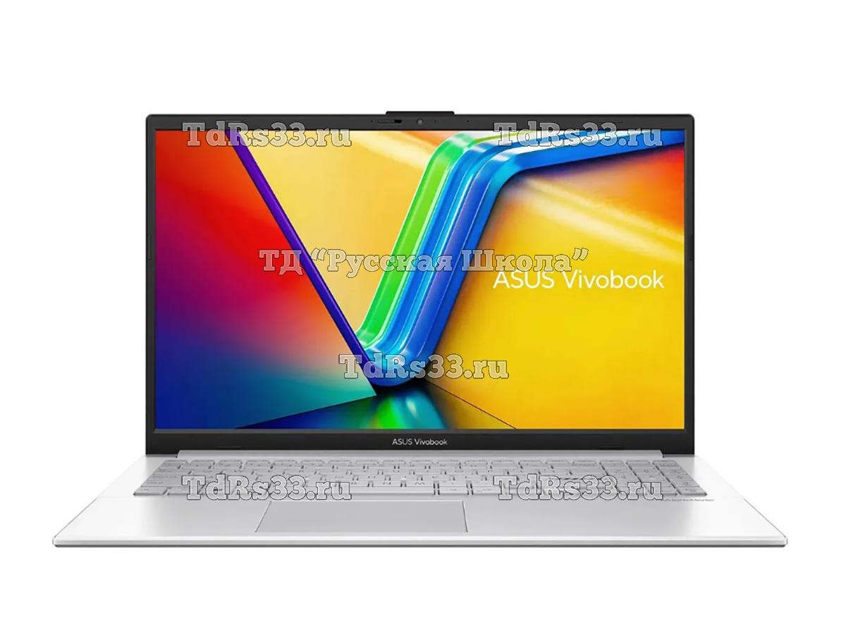 Ноутбук ASUS Vivobook Go 15 E1504GA-BQ527 90NB0ZT1-M00VB0, 15.6", IPS, Intel N-series N100 0.8ГГц, 4-ядерный, 8ГБ DDR4, 256ГБ Flash, Intel UHD Graphics, без операционной системы, серебристый